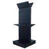 ESTANTERIA / EXPOSITOR DOBLE DISPLAY 900X450X2200 COLOR NEGRO (4B) - CR0858