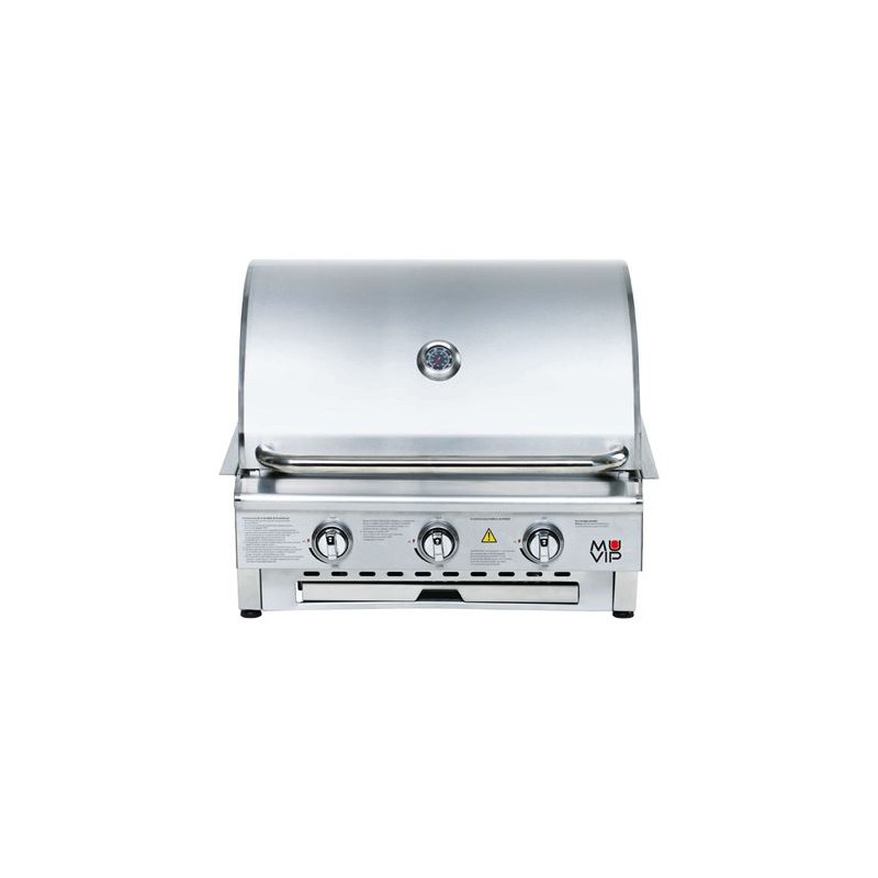BARBACOA DE GAS INOX PRO 3 FUEGOS...