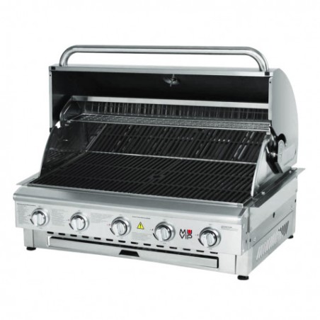 BARBACOA DE GAS INOX PRO 5 FUEGOS SOBREMESA MUVIP