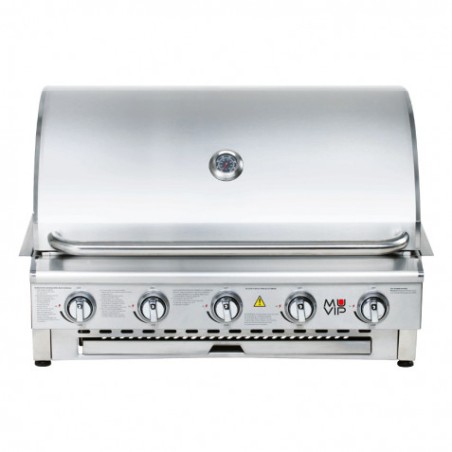 BARBACOA DE GAS INOX PRO 5 FUEGOS SOBREMESA MUVIP