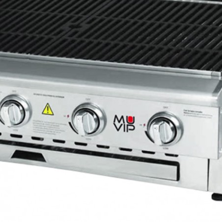BARBACOA DE GAS INOX PRO 5 FUEGOS SOBREMESA MUVIP