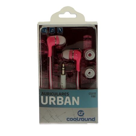 AURICULARES URBAN COLOR ROSA COOLSOUND - CS0119-1