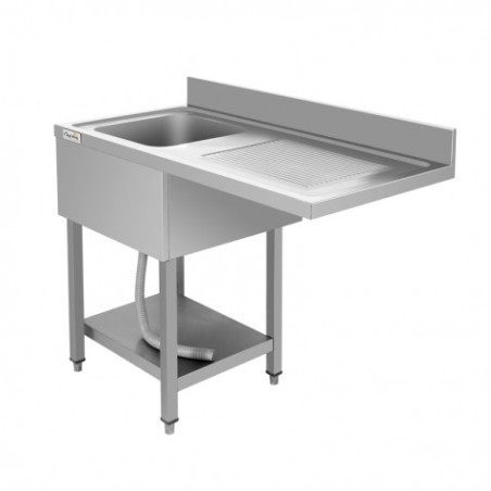 FREGADERO INDUSTRIAL 140X70X85CM CUBETA IZQUIERDA Y ESTANTE CHEF PRO