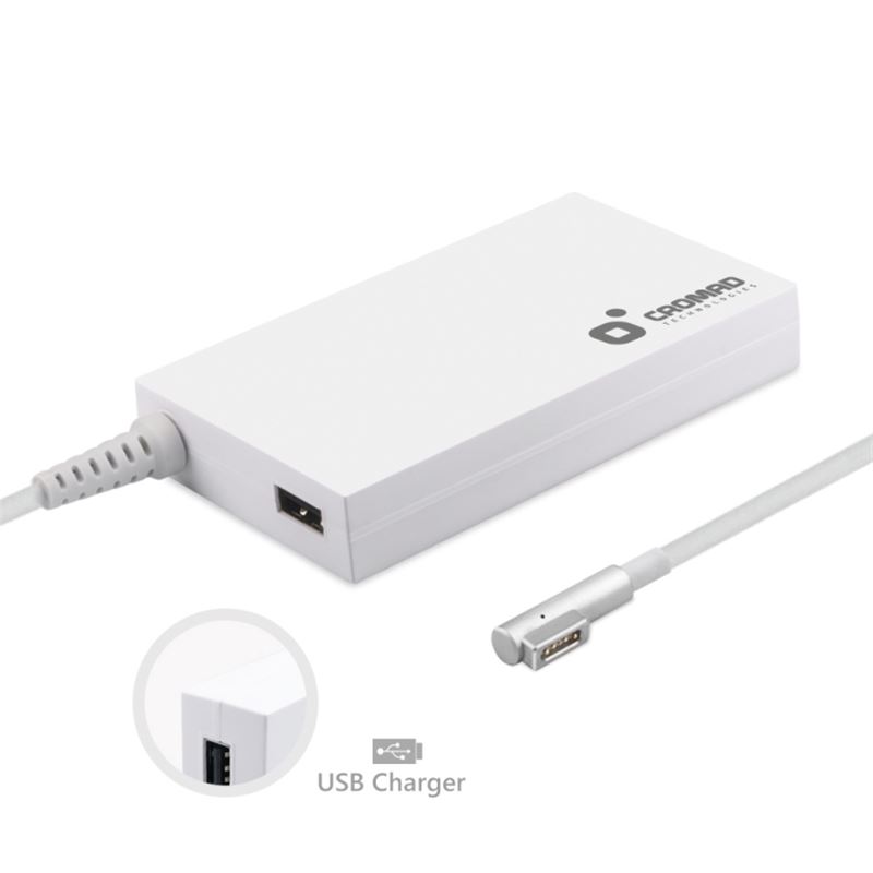 CARGADOR ESPECIFICO MACBOOK MAGSAFE 1 85W | M28 CROMAD - CR0782
