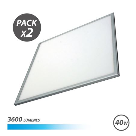 PACK 2 PANELES LED 60X60 40W LUZ FRIA ELBAT - EB0301