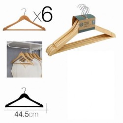 SET 6 PERCHAS DE MADERA...