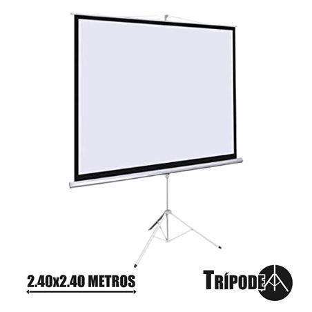 PANTALLA PROYECCION TRIPODE 2.40 X 2.40MTR CROMAD - CR0754