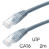 CABLE DE RED UTP CAT 6 2M GRIS CLARO CROMAD - CR0742