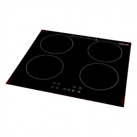 PLACA INDUCCIÓN 4 FUEGOS 7200W ENCASTRE + SOBREMESA MUVIP