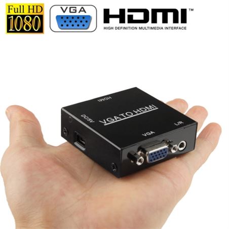 MINI CONVERSOR HDMI A VGA CROMAD - CR0724