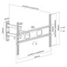 SOPORTE CON BRAZO TV LED, LCD 32"-70" CROMAD - CR0656-1