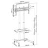 SOPORTE DE SUELO TV 37" - 70" CROMAD - CR0661-1
