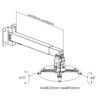 SOPORTE TECHO / PARED PROYECTOR EXTENSIBLE CROMAD - CR0662-4