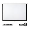 PANTALLA PROYECCION MANUAL 1.80 X 1.80MTR CROMAD - CR0625