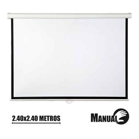PANTALLA PROYECCION MANUAL 2.40 X 2.40MTR CROMAD - CR0626