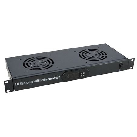 PANEL DE VENTILACIÓN FRONTAL CON TERMOSTATO 2 VENTILADORES CROMAD - CR0603
