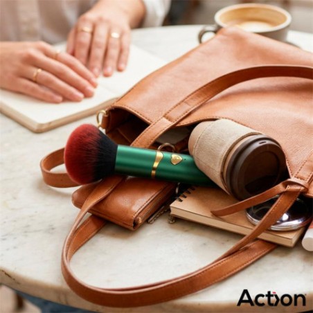 ESTIMULADOR CON VIBRACION BROCHA DE MAQUILLAJE SECRET VERT ACTION