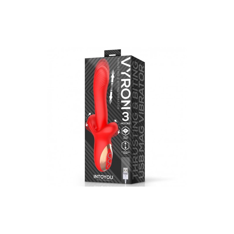 VIBRADOR CON THRUSTING Y BITING VYRON...