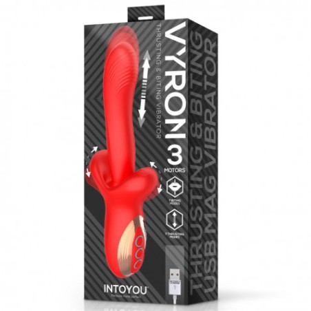 VIBRADOR CON THRUSTING Y BITING VYRON INTOYOU