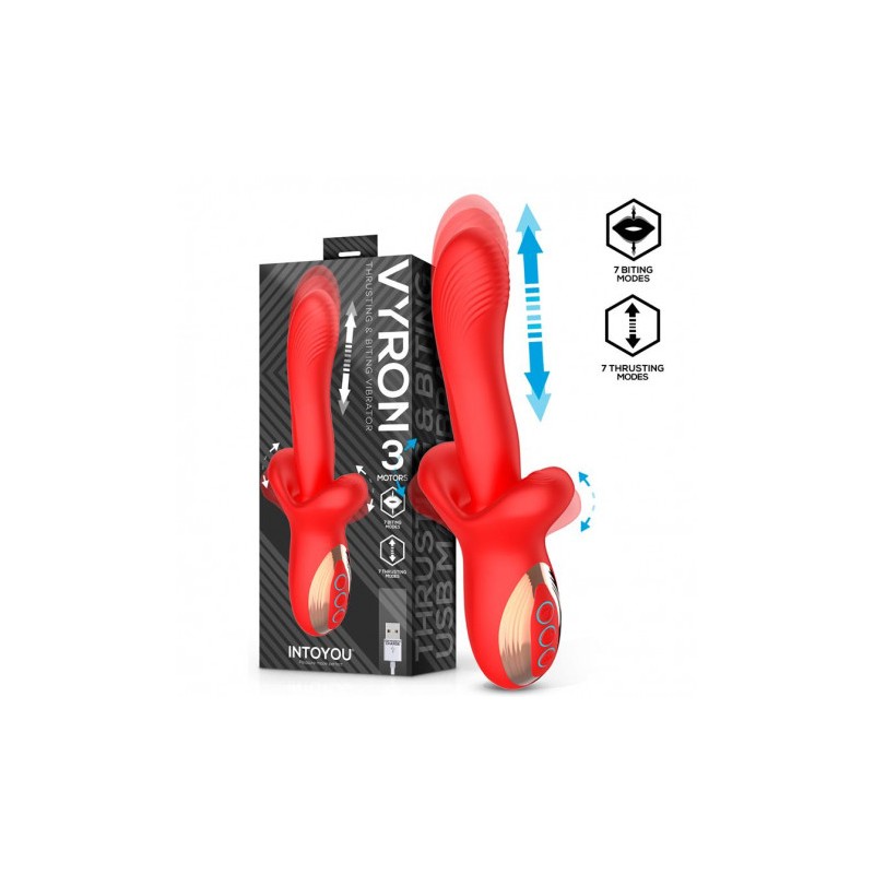 VIBRADOR CON THRUSTING Y BITING VYRON...