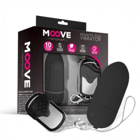 HUEVO VIBRADOR CON CONTROL REMOTO NEGRO MOOVE