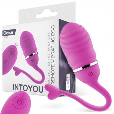 HUEVO VIBRADOR CON CONTROL REMOTO ROSA INTOYOU