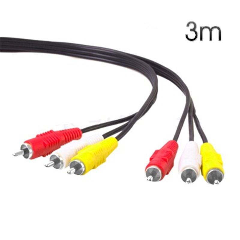 CABLE AV RCA AUDIO - VIDEO 3 METROS CROMAD - CR0585
