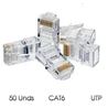 PAQUETE 50 CONECTORES RJ45 CAT6 UTP CROMAD - CR0527