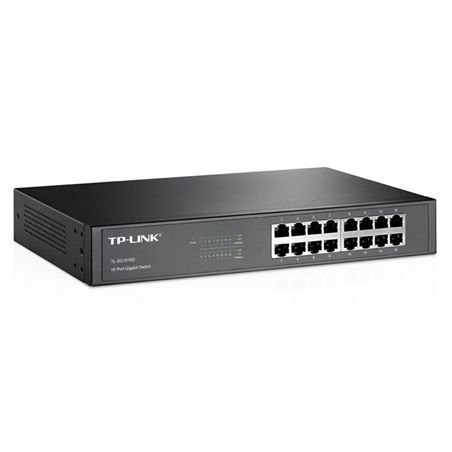 SWITCH TP-LINK 16 PUERTOS ESCRITORIO/RACK 10/100/1000 (TL-SG1016D) - TL-SG1016D
