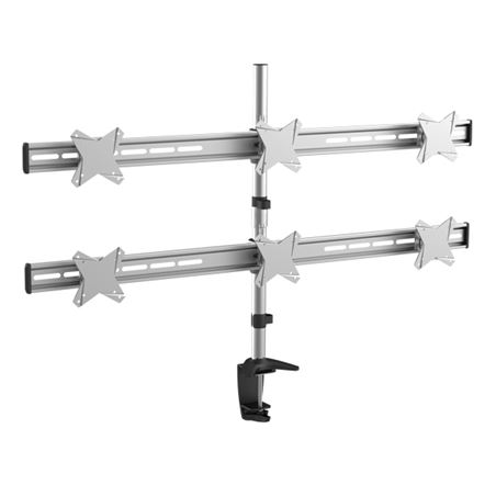 SOPORTE DE MESA PARA 6 MONITORES 13"-23" CROMAD - CR0366
