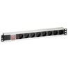 REGLETA PDU RACK 19" 8 TOMAS + INTERRUPTOR ALUMINIO CROMAD - CR0309