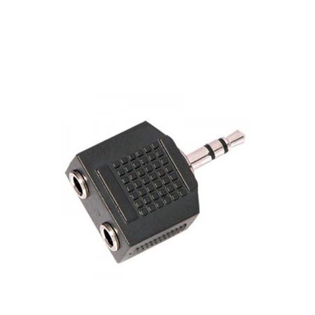 ADAPTADOR STEREO MINI JACK A 2 MINI JACK HEMBRAS CROMAD - CR0142