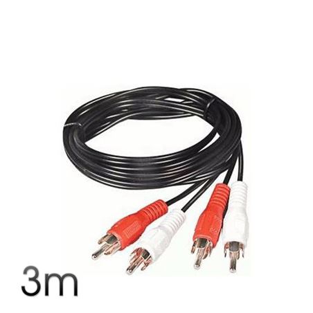CABLE AUDIO RCA - RCA 3 METROS CROMAD - CR0141