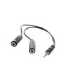 CABLE MINI JACK MACHO A 2 MINI JACK HEMBRAS CROMAD - CR0139