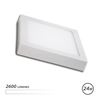 DOWNLIGHT CUADRADO SOBRE PARED LED 24W 2600LM LUZ BLANCA ELBAT - EB0433