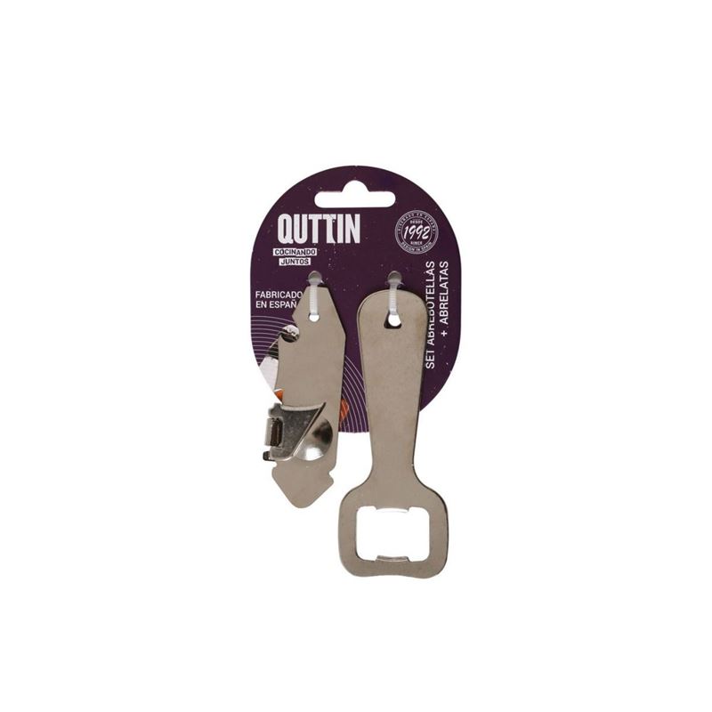 SET ABRELATAS 8CM + ABRE BOTELLAS 10CM QUTTIN - QT-2531440028R
