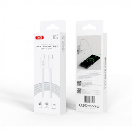 CABLE USB TIPO C - TIPO C 60W 1.5M Q260B XO