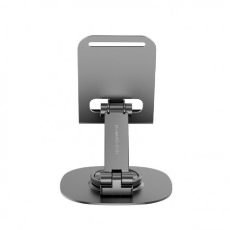 SOPORTE GIRATORIO DE ALUMINIO PARA SMARTPHONES C151 NEGRO XO