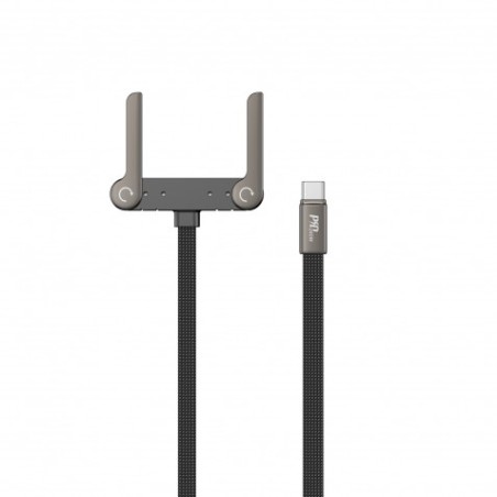 CABLE TIPO C A TIPO C HASTA 240W CON SOPORTE INTEGRADO DEVIA