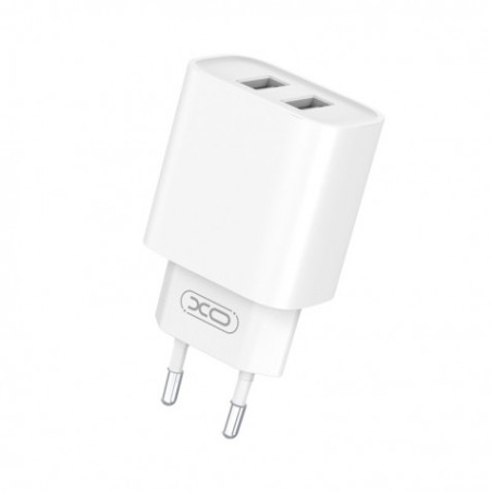 CARGADOR DE CORRIENTE 2XUSB 2.1 CE02C BLANCO XO