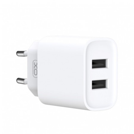 CARGADOR DE CORRIENTE 2XUSB 2.1 CE02C BLANCO XO