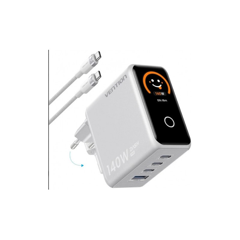 CARGADOR CORRIENTE 140W MAX CON 4...