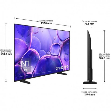 TELEVISOR LED 43" | 4K | SMART TV | WIFI | TU43U8005FU SAMSUNG