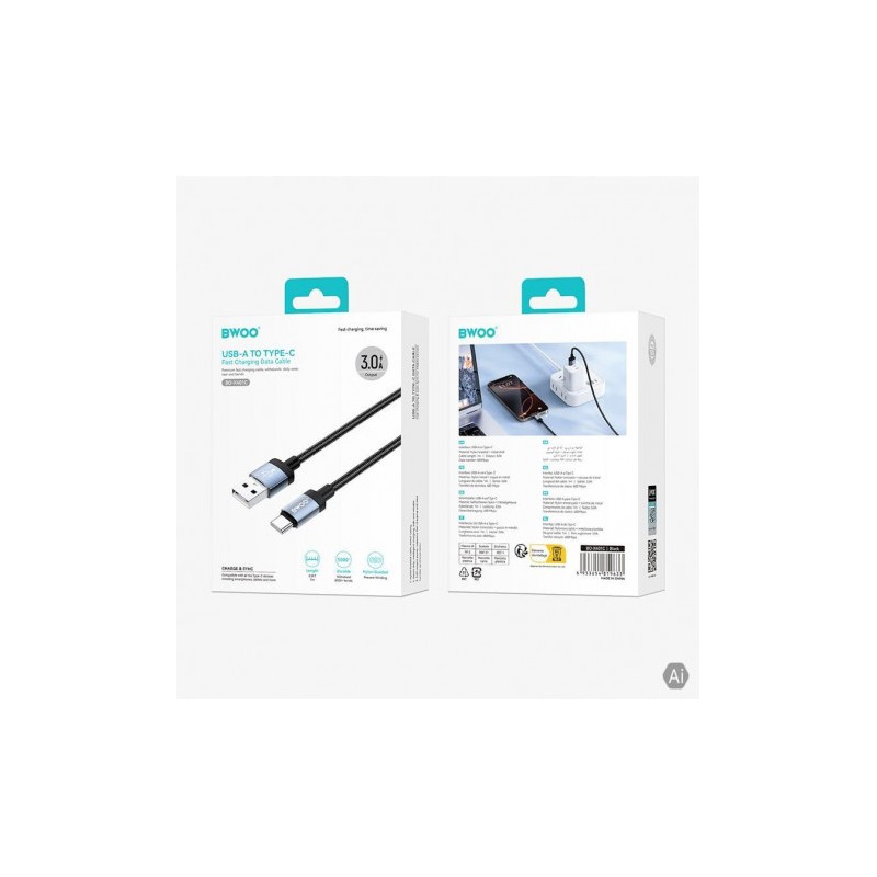 CABLE TRENZADO TIPO C 3A BO-X401C BWOO