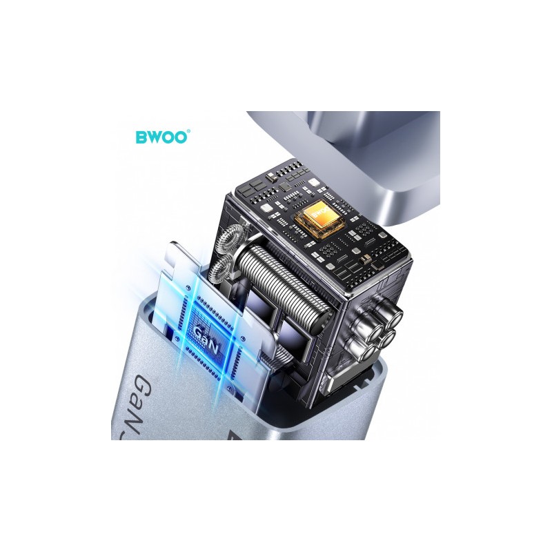 CARGADOR CORRIENTE TIPO C 30W + USB-A...
