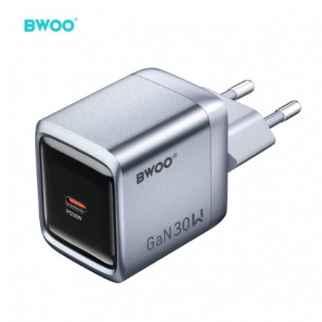 CARGADOR CORRIENTE TIPO C 30W GRIS BO-CDA236 BWOO