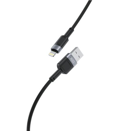 CABLE NB198LG CARGA RAPIDA 2.4A LIGHTNING A USB | 1 METRO | NEGRO - XONB198LGBK