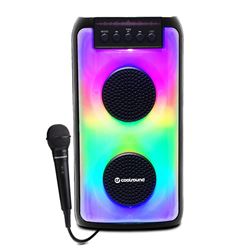 ALTAVOZ BLUETOOTH PARTY BOOM A370 2X3" 50W | 1 X MICROFONO COOLSOUND - CS0249