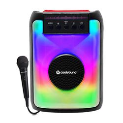 ALTAVOZ BLUETOOTH PARTY BOOM A380 3" 20W | 1 X MICROFONO COOLSOUND - CS0250