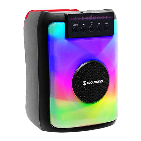 ALTAVOZ BLUETOOTH PARTY BOOM A380 3" 20W | 1 X MICROFONO COOLSOUND - CS0250-2